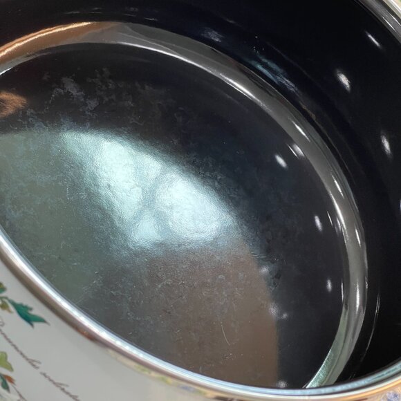 Vintage Villeroy & Boch 5 Qt Enamel Stew Pot with Lid - Picture 13 of 16